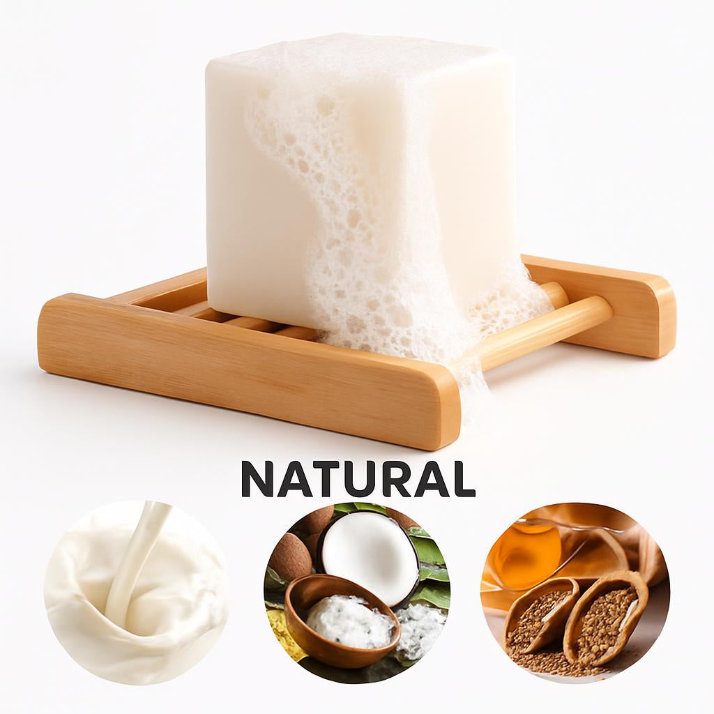 Eco-Friendly Natural Soap Bar - Plastic-Free, Biodegradable, Long-Lasting