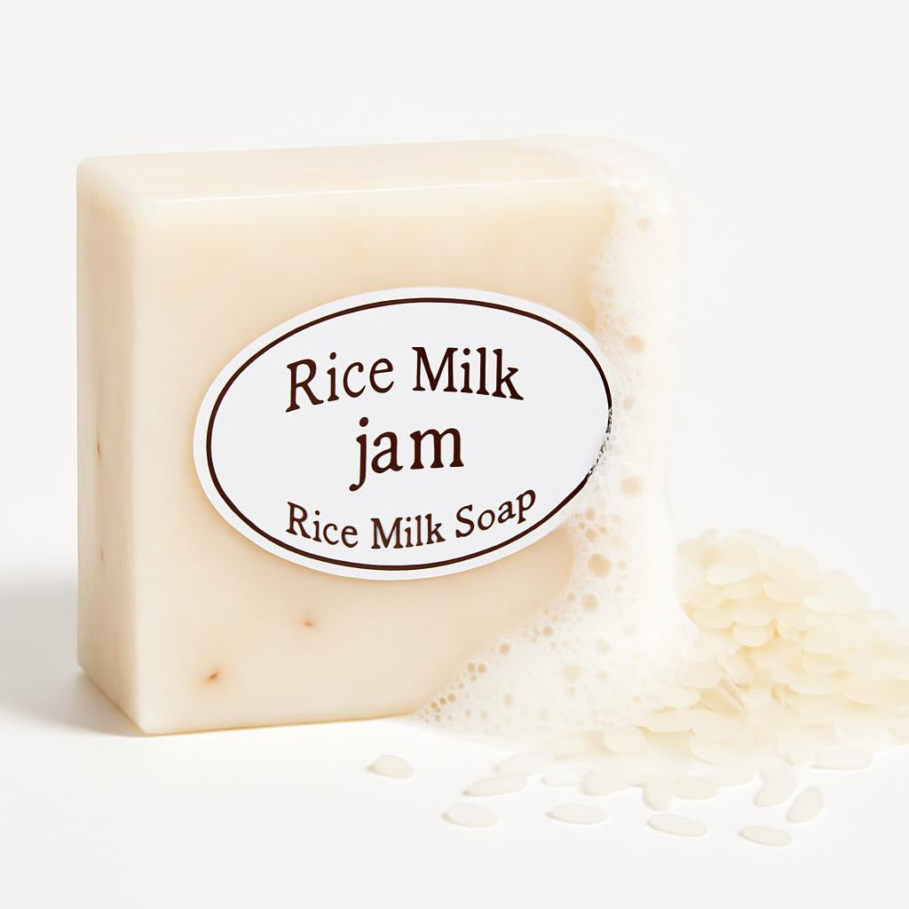 Natural Rice Milk Soap Bar in Eco-Friendly Packaging