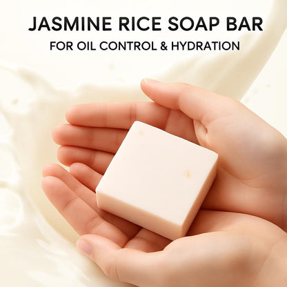 Jasmine Rice Soap Bar for Oil Control & Hydration