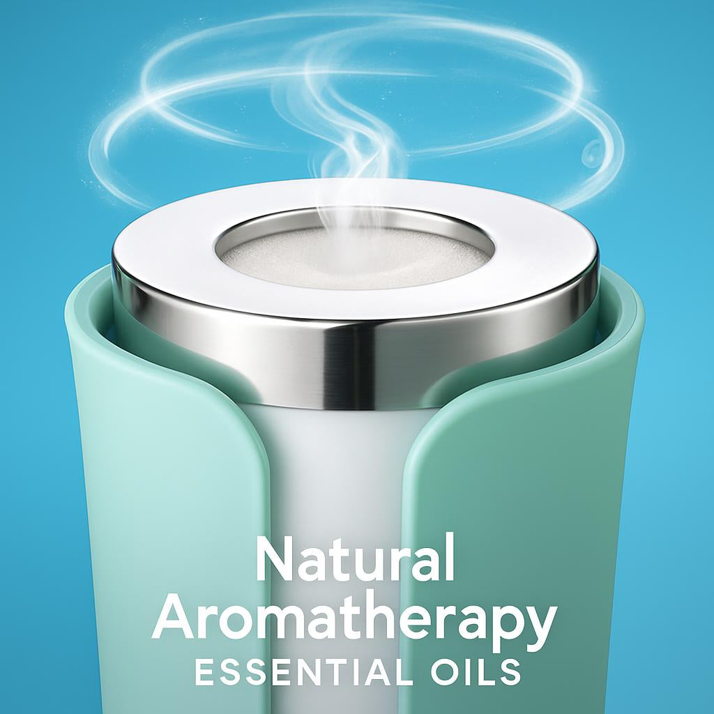 Natural Aromatherapy Essential Oils Set - Eco-Friendly Glass Bottles