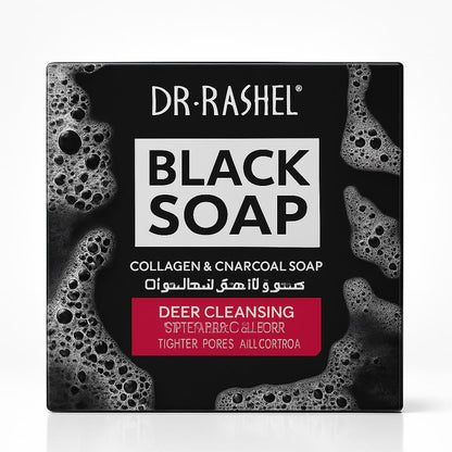 Charcoal Collagen Black Soap Bar for Natural Skincare