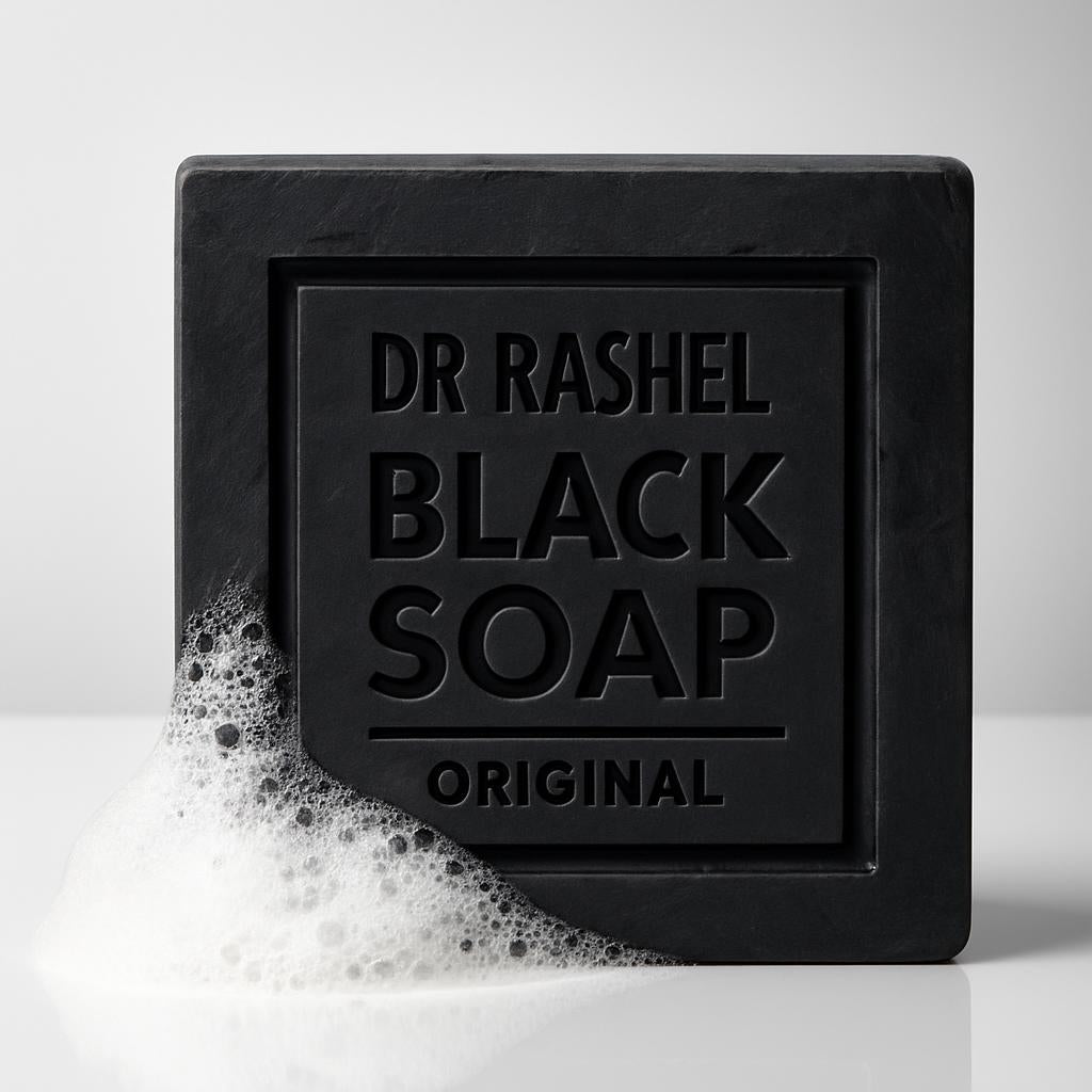 Charcoal Collagen Black Soap Bar for Natural Skincare