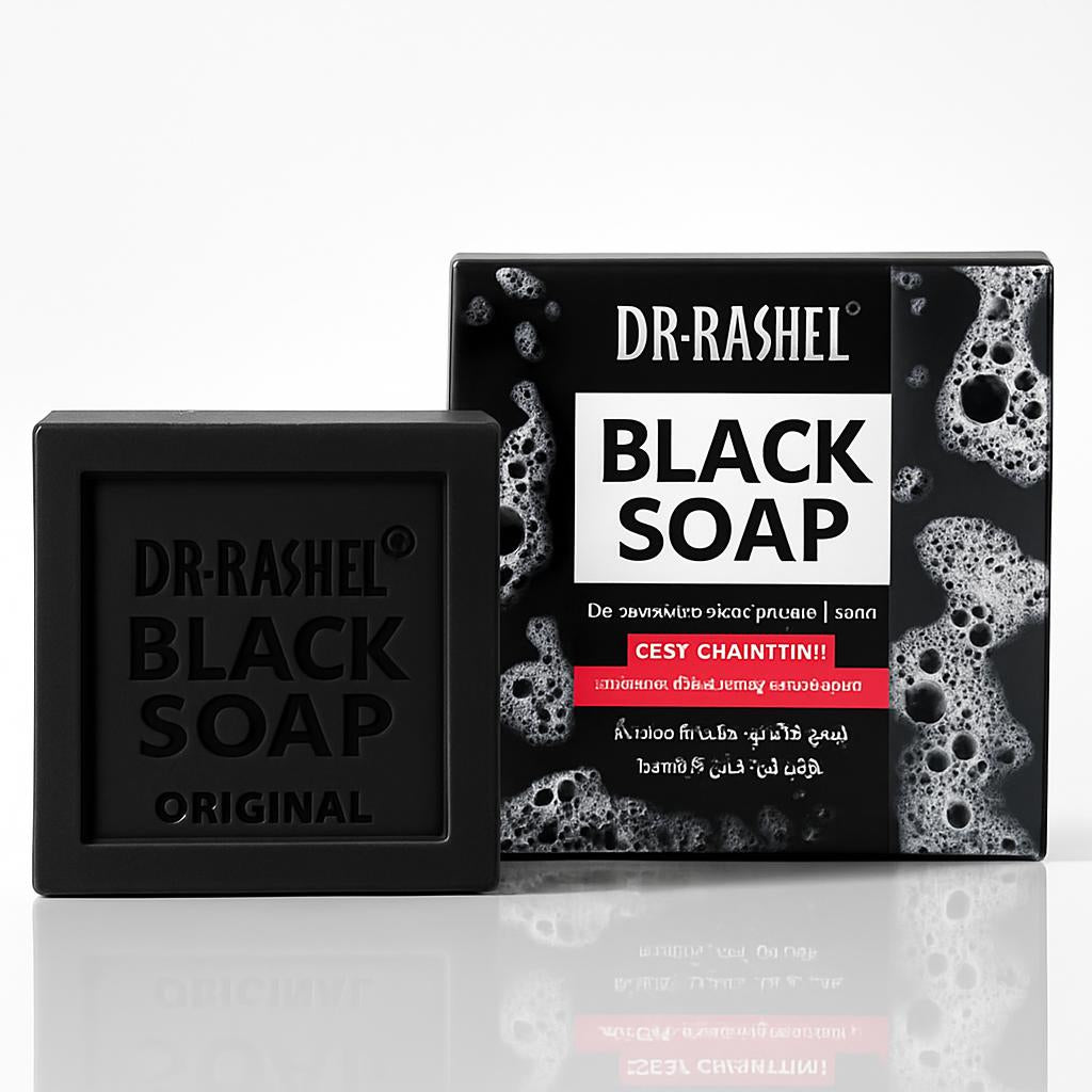 Charcoal Collagen Black Soap Bar for Natural Skincare