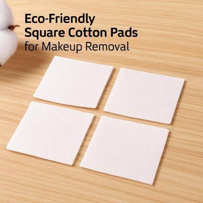 Eco-Friendly Square Cotton Pads for Makeup Removal