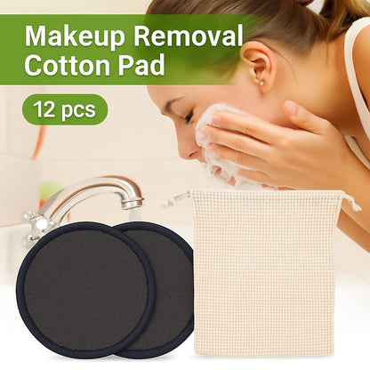 Eco-Friendly Reusable Makeup Remover Pads with Mesh Laundry Bag