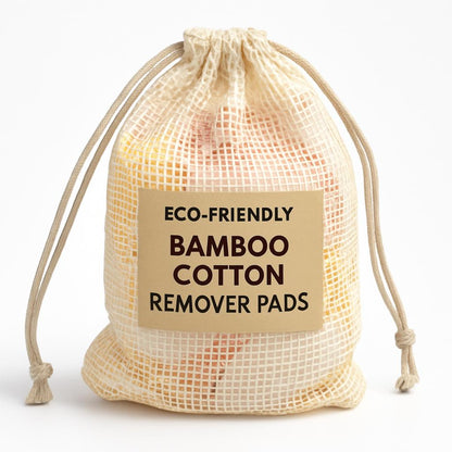 Natural Cotton Reusable Produce Bag with Drawstring