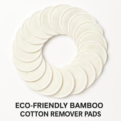 Eco-Friendly Bamboo Cotton Remover Pads