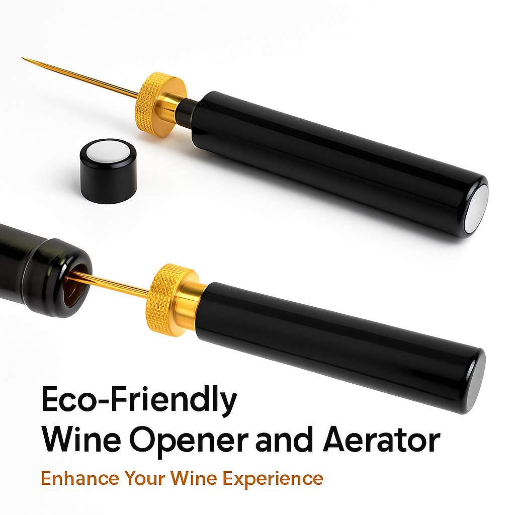 Eco-Friendly Wine Opener and Aerator - Enhance Your Wine Experience