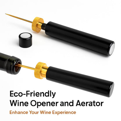 Eco-Friendly Wine Opener and Aerator - Enhance Your Wine Experience