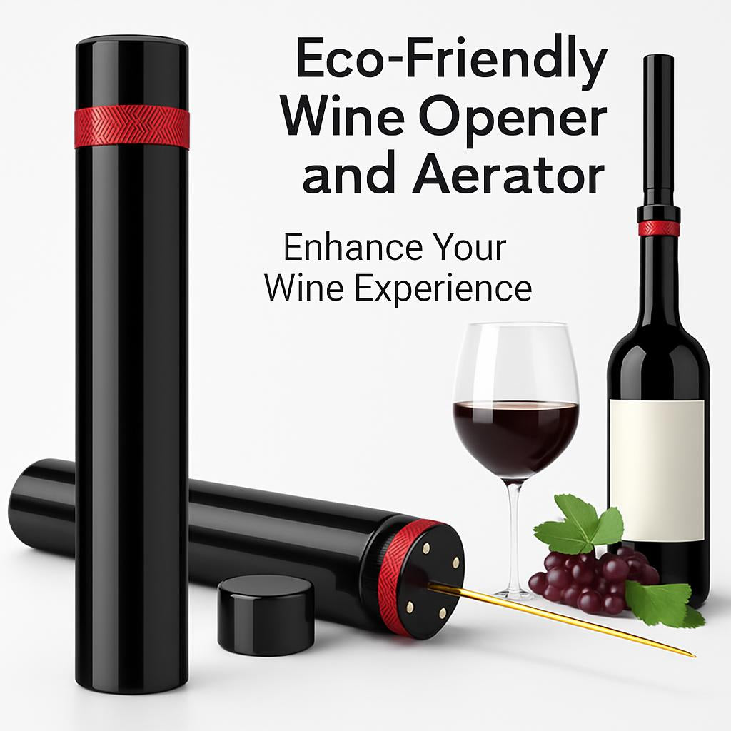 Eco-Friendly Wine Opener and Aerator - Enhance Your Wine Experience