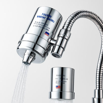Silver Faucet Water Filter - Eco-Friendly, Water-Saving, Easy Installation