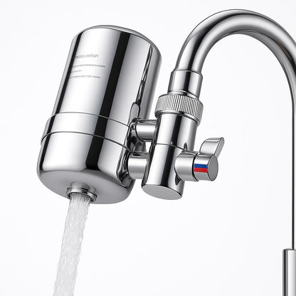 Silver Faucet Water Filter - Eco-Friendly, Water-Saving, Easy Installation