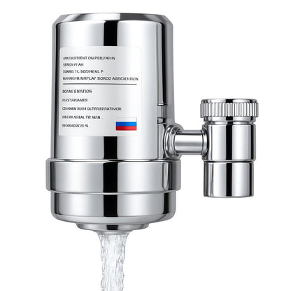 Silver Faucet Water Filter - Eco-Friendly, Water-Saving, Easy Installation