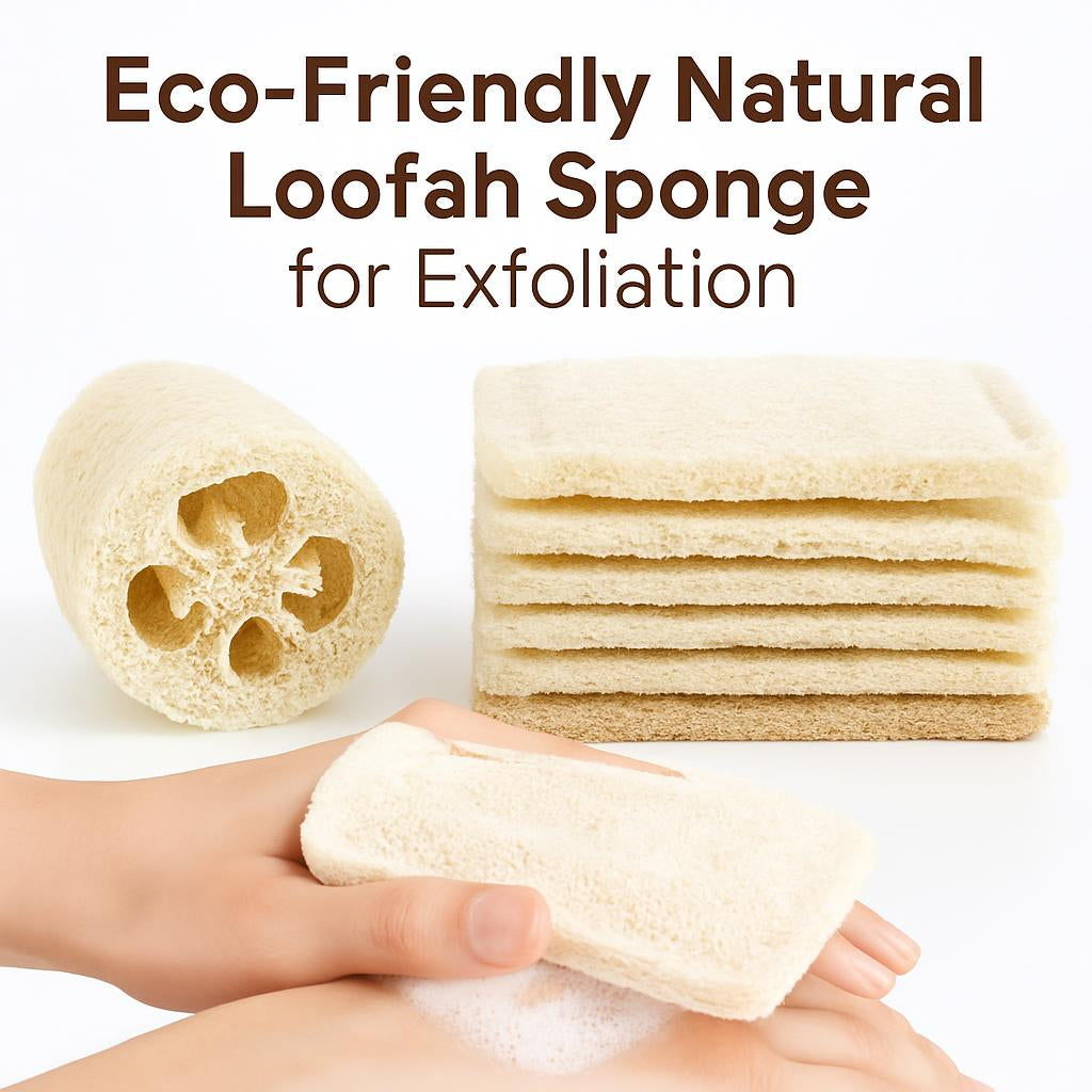 Eco-Friendly Natural Loofah Sponge for Exfoliation