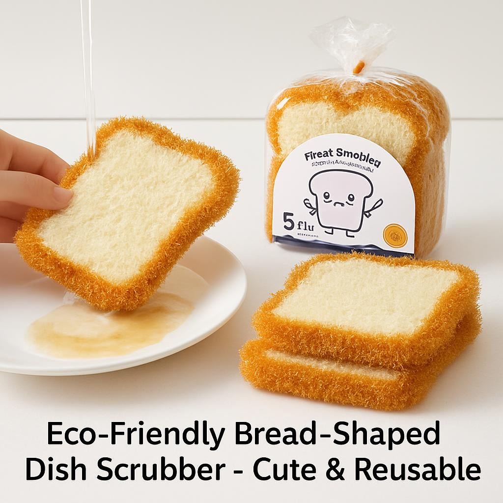 Eco-Friendly Bread-Shaped Dish Towel - Cute & Reusable