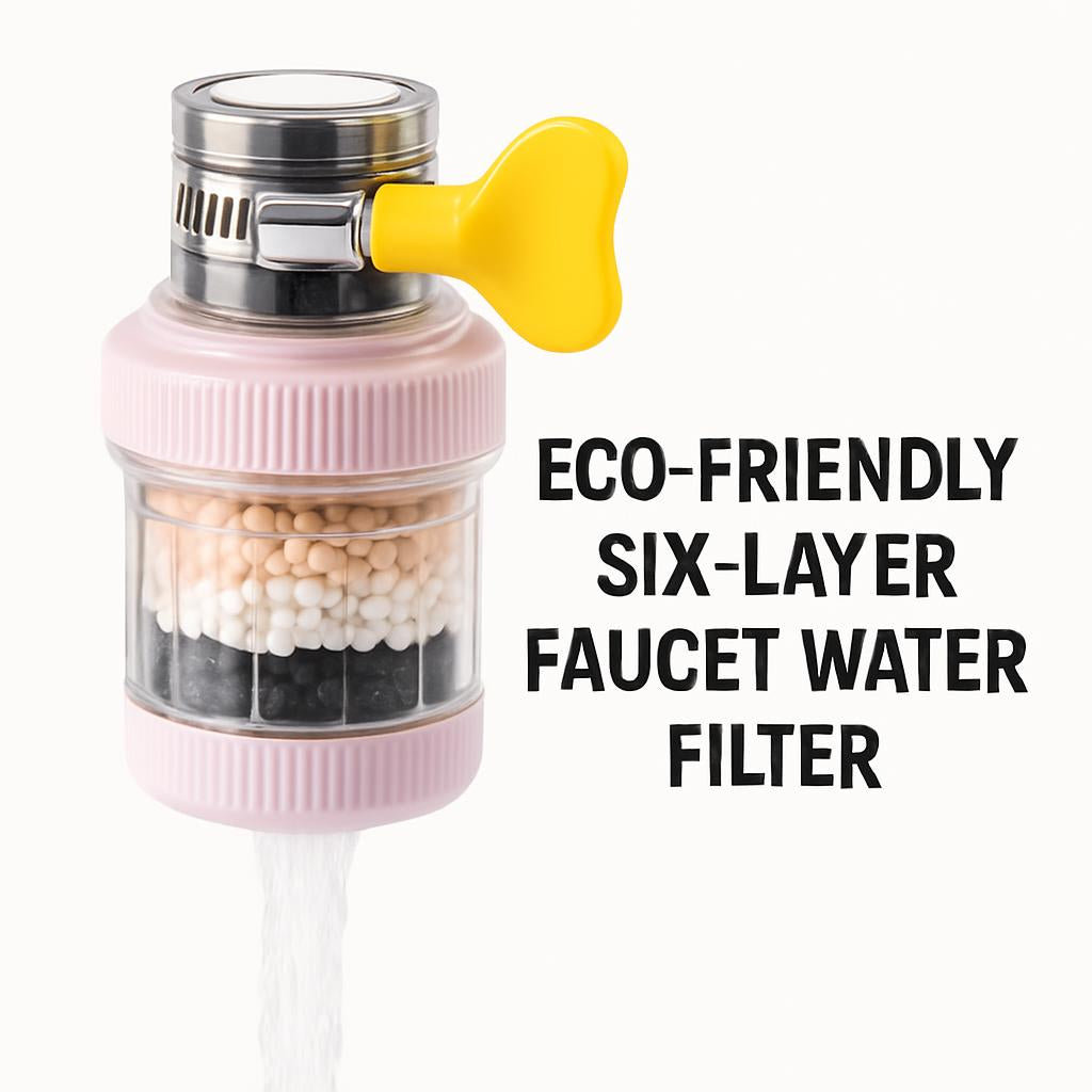 Eco-Friendly Six-Layer Faucet Water Filter