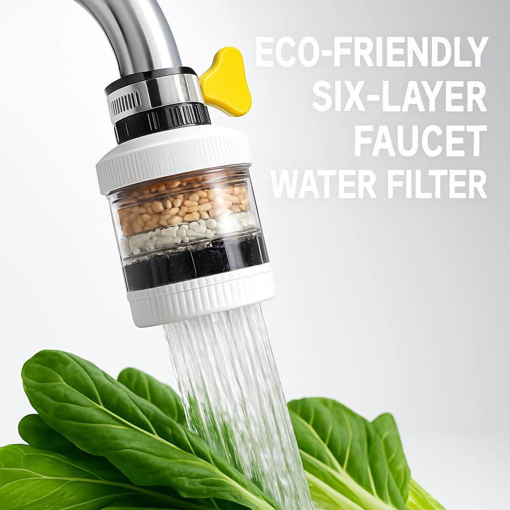 Eco-Friendly Six-Layer Faucet Water Filter