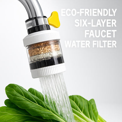 Eco-Friendly Six-Layer Faucet Water Filter