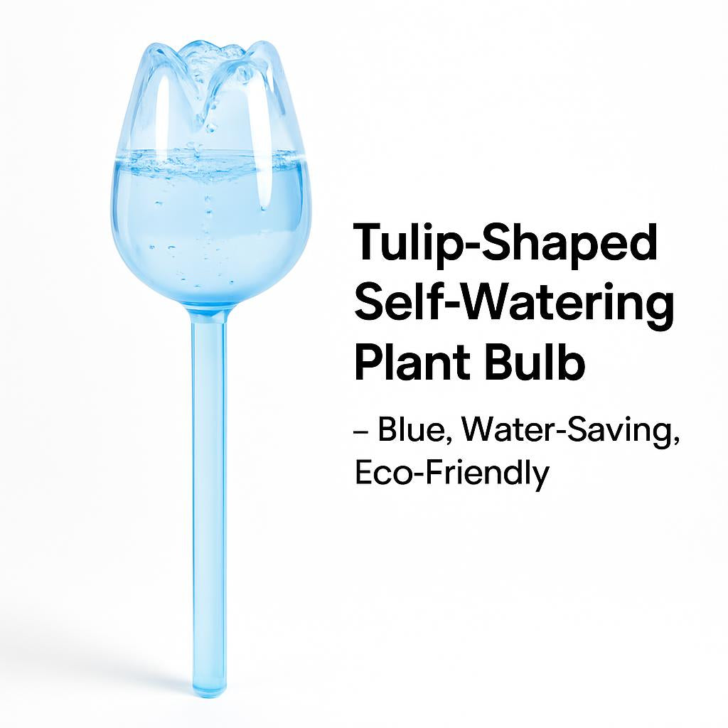 Tulip-Shaped Self-Watering Plant Bulb - Pink, Water-Saving, Eco-Friendly