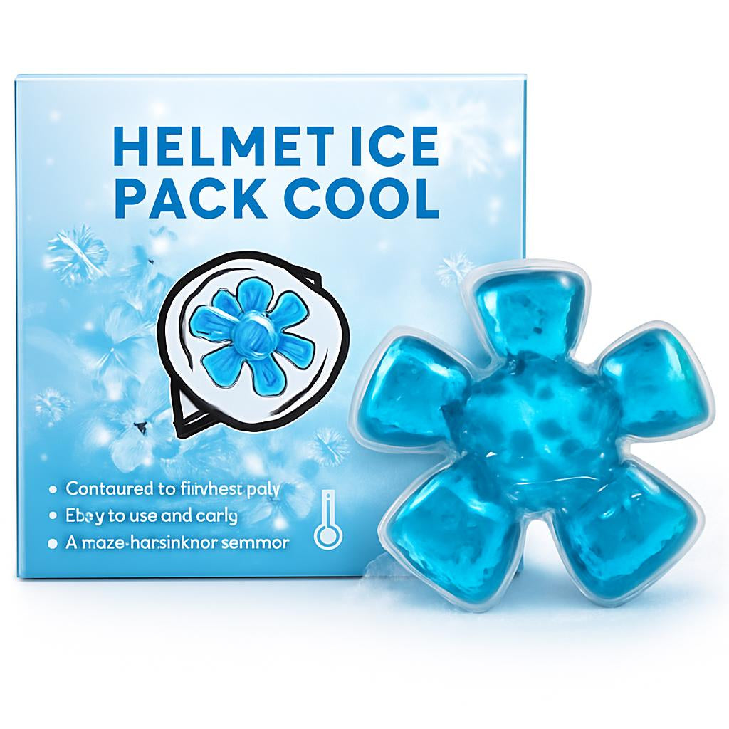 Reusable Helmet Ice Pack Cool in Flower Design