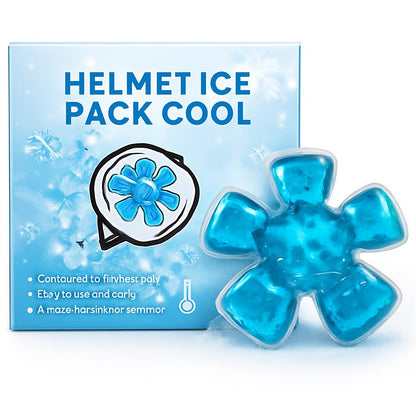 Reusable Helmet Ice Pack Cool in Flower Design