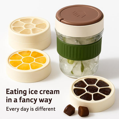 Eco-Friendly Reusable Cold Coffee Cup with Ice Tray