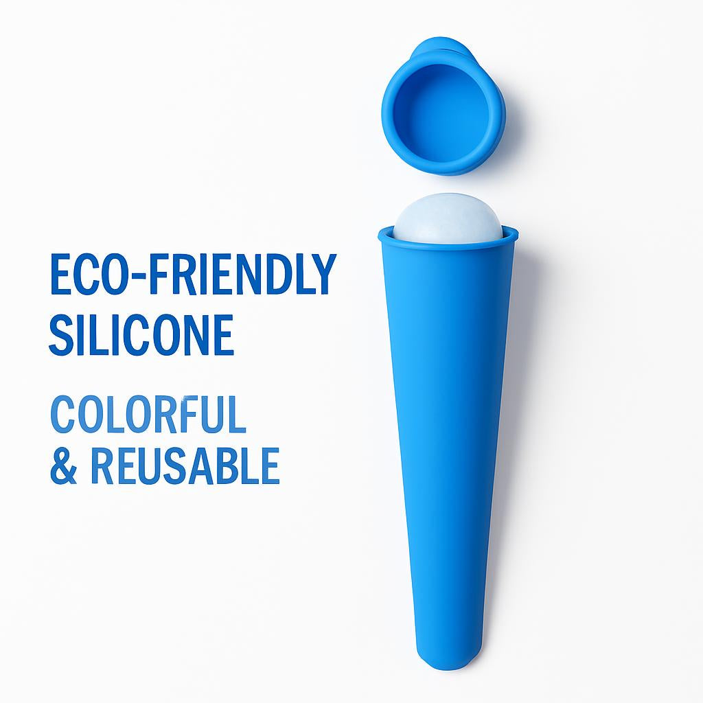 Eco-Friendly Silicone Ice Tray - Colorful & Reusable