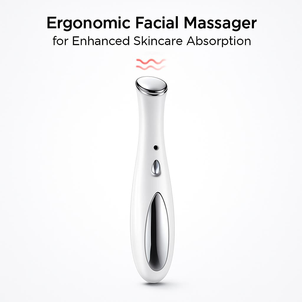 Ergonomic Facial Massager for Enhanced Skincare Absorption