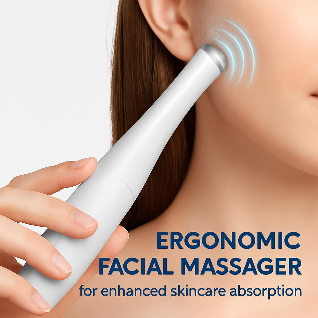 Ergonomic Facial Massager for Enhanced Skincare Absorption