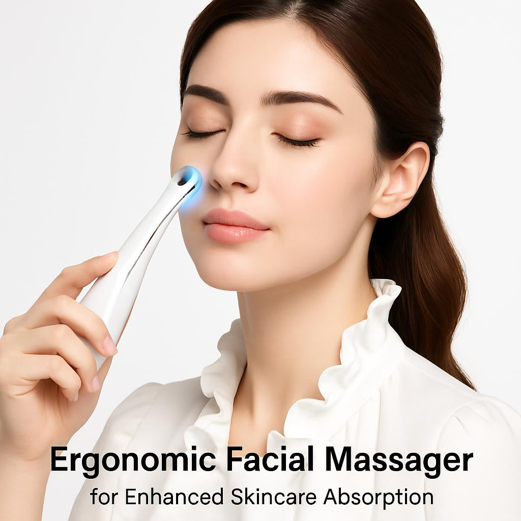 Ergonomic Facial Massager for Enhanced Skincare Absorption