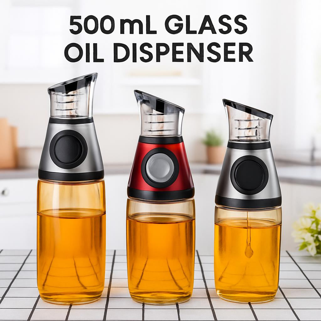 Eco-Friendly Oil Dispenser with Precise Pouring Spout