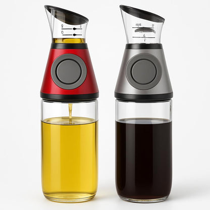 Eco-Friendly 500ml Glass Oil Dispenser for Kitchen