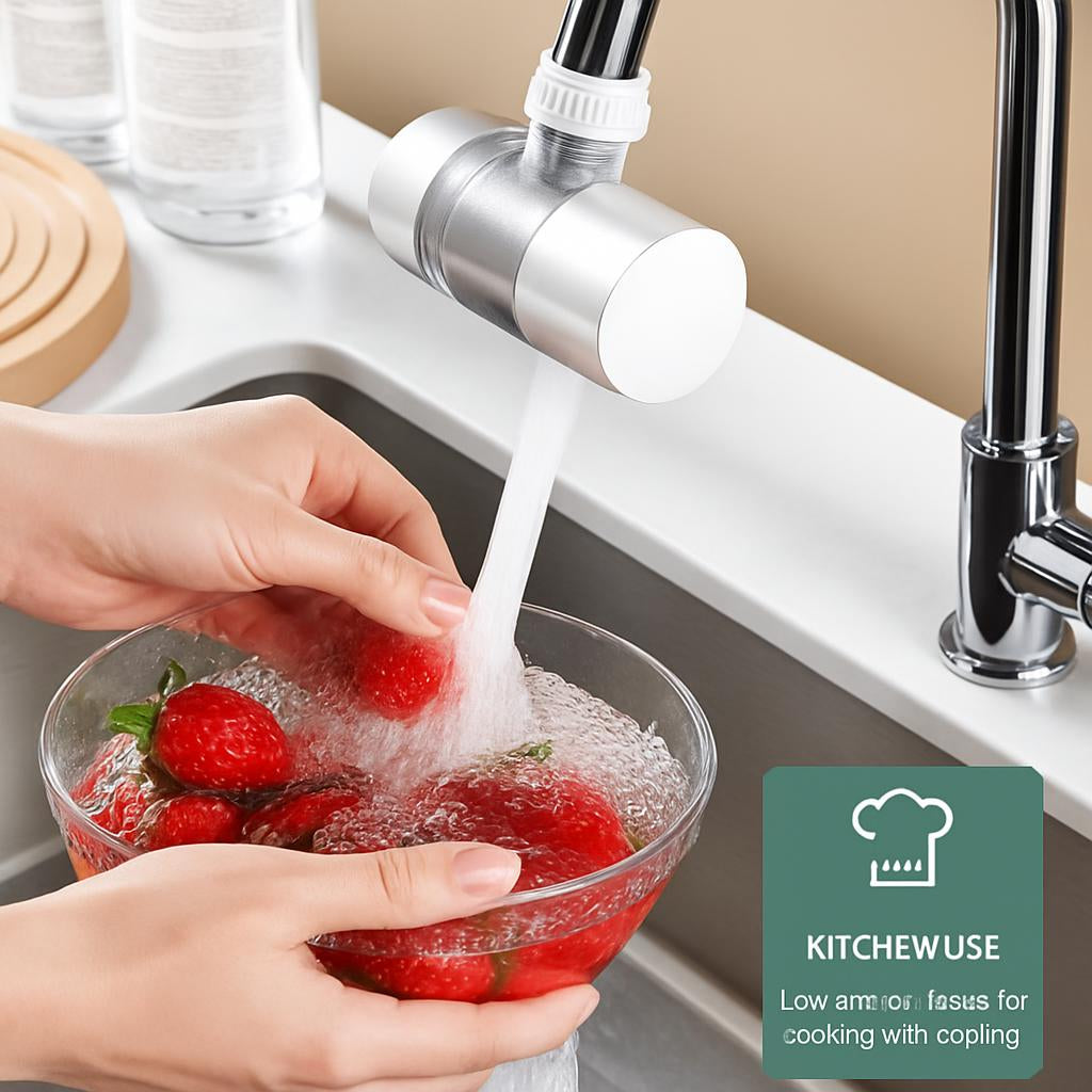 Splash Proof Water Filter Booster Faucet Filter