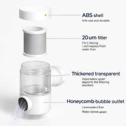 Splash Proof Water Filter Booster Faucet Filter