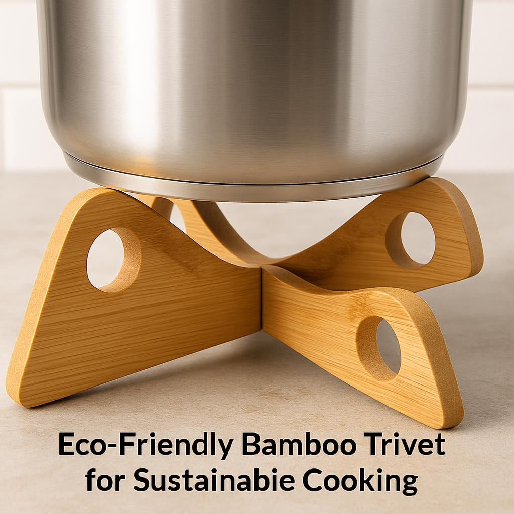 Eco-Friendly Bamboo Trivet for Sustainable Cooking