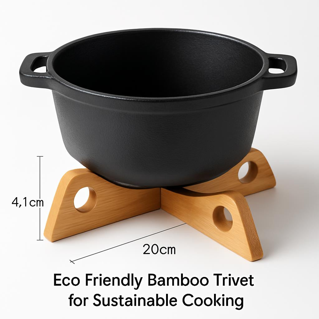 Eco-Friendly Bamboo Trivet for Sustainable Cooking