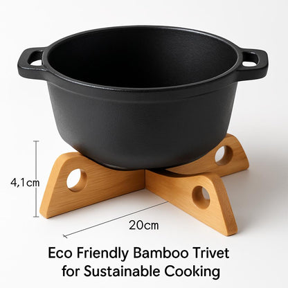 Eco-Friendly Bamboo Trivet for Sustainable Cooking