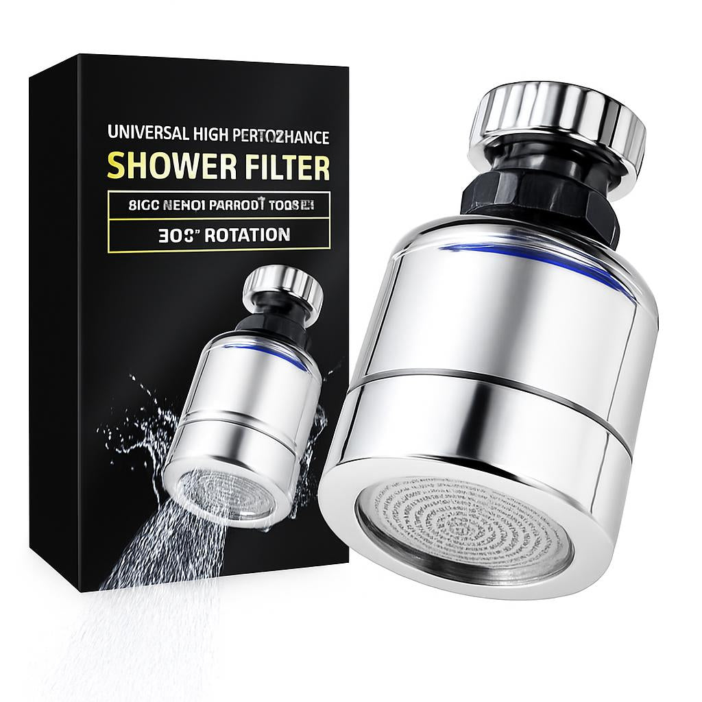 Rotating Head Faucet Filter for Healthier Skin & Hair