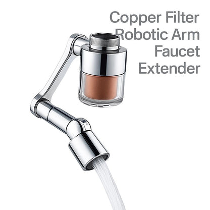 Copper Filter Robotic Arm Faucet Extender