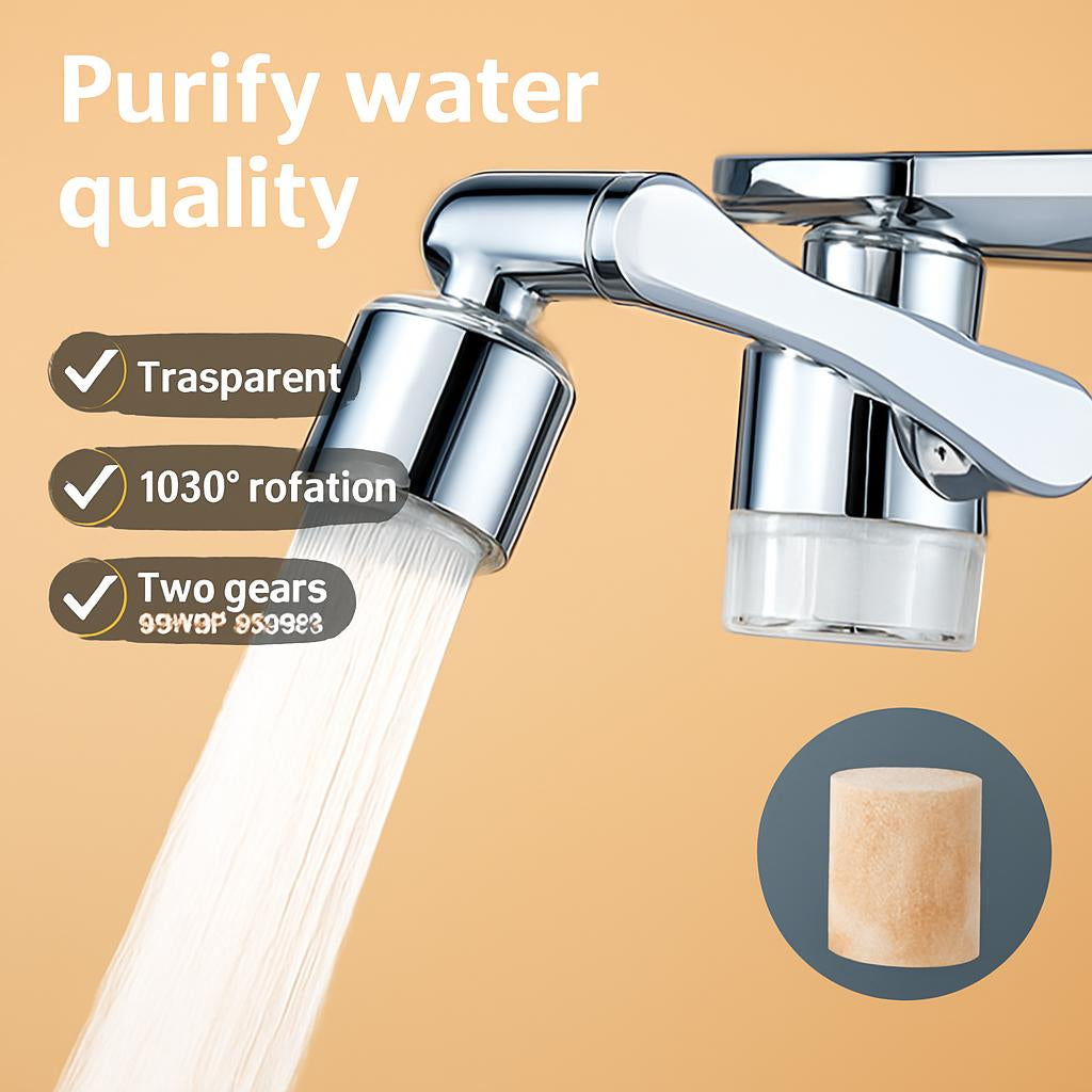 Water-Saving Faucet Water Filter with 1080° Rotation
