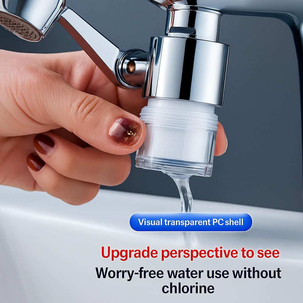 Eco-Friendly Water-Saving Faucet Filter with 1080° Rotation