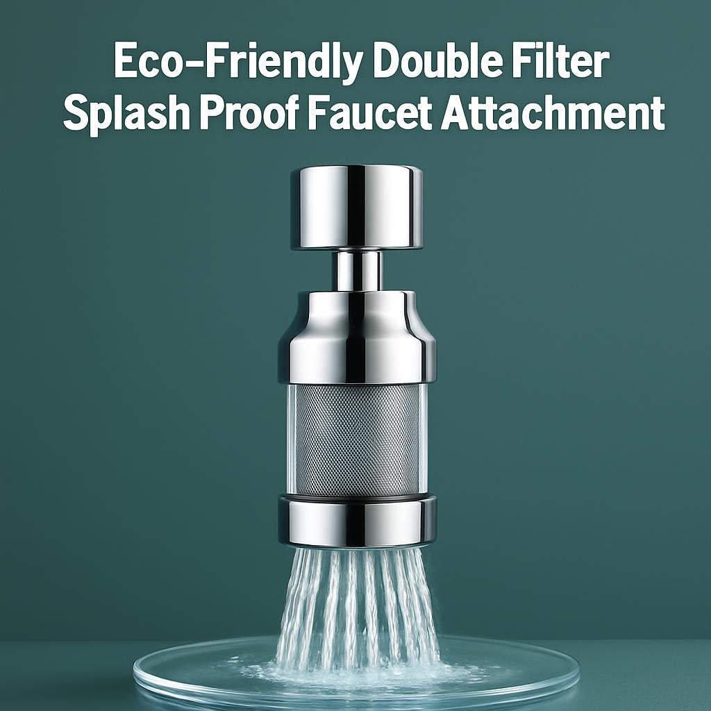 Eco-Friendly Double Filter Splash Proof Faucet Attachment