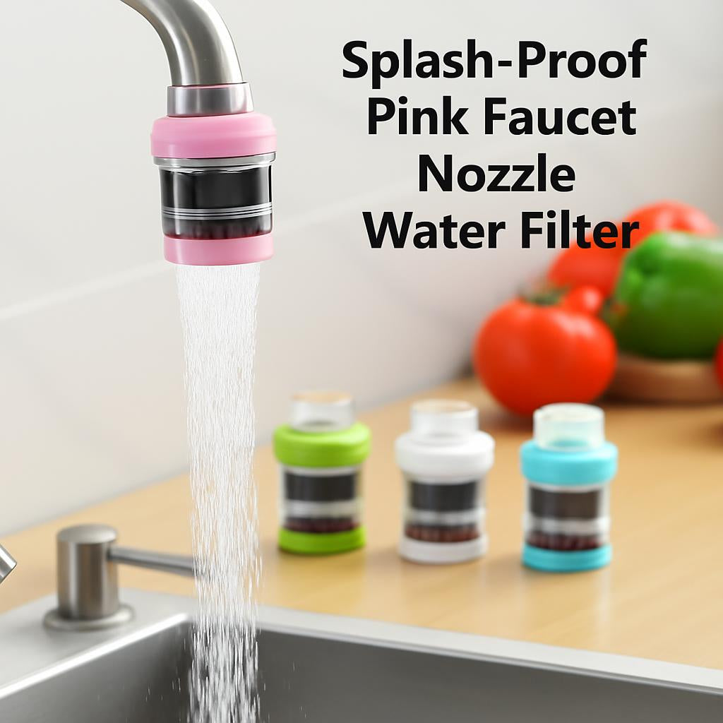 Pink Faucet Water Filter with Advanced Filtration