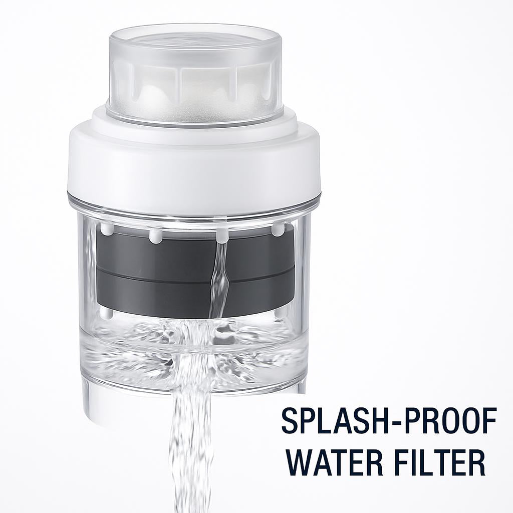 Splash-Proof Pink Faucet Nozzle Water Filter