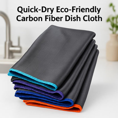 Eco-friendly dark gray microfiber towel with colored edges