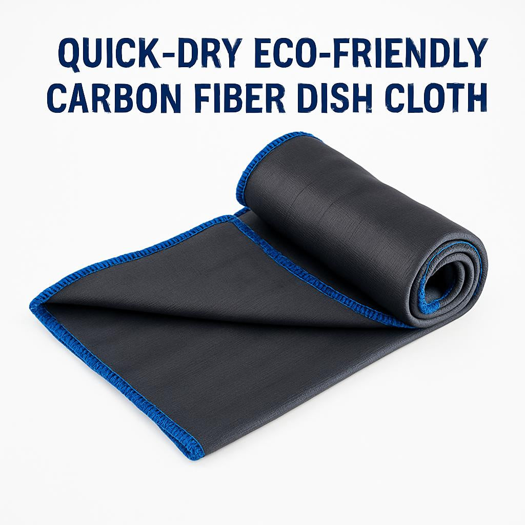 Quick-Dry Eco-Friendly Carbon Fiber Dish Cloth