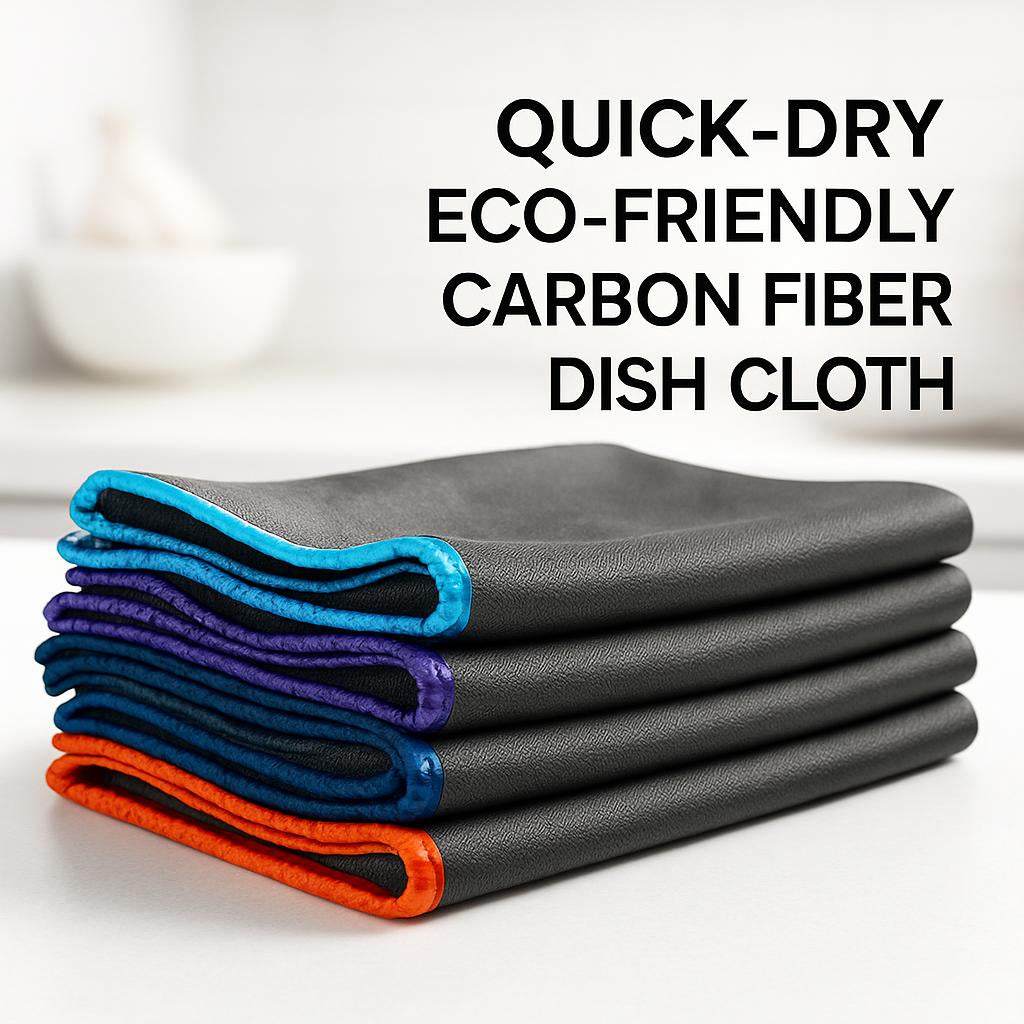Quick-Dry Eco-Friendly Carbon Fiber Dish Cloth