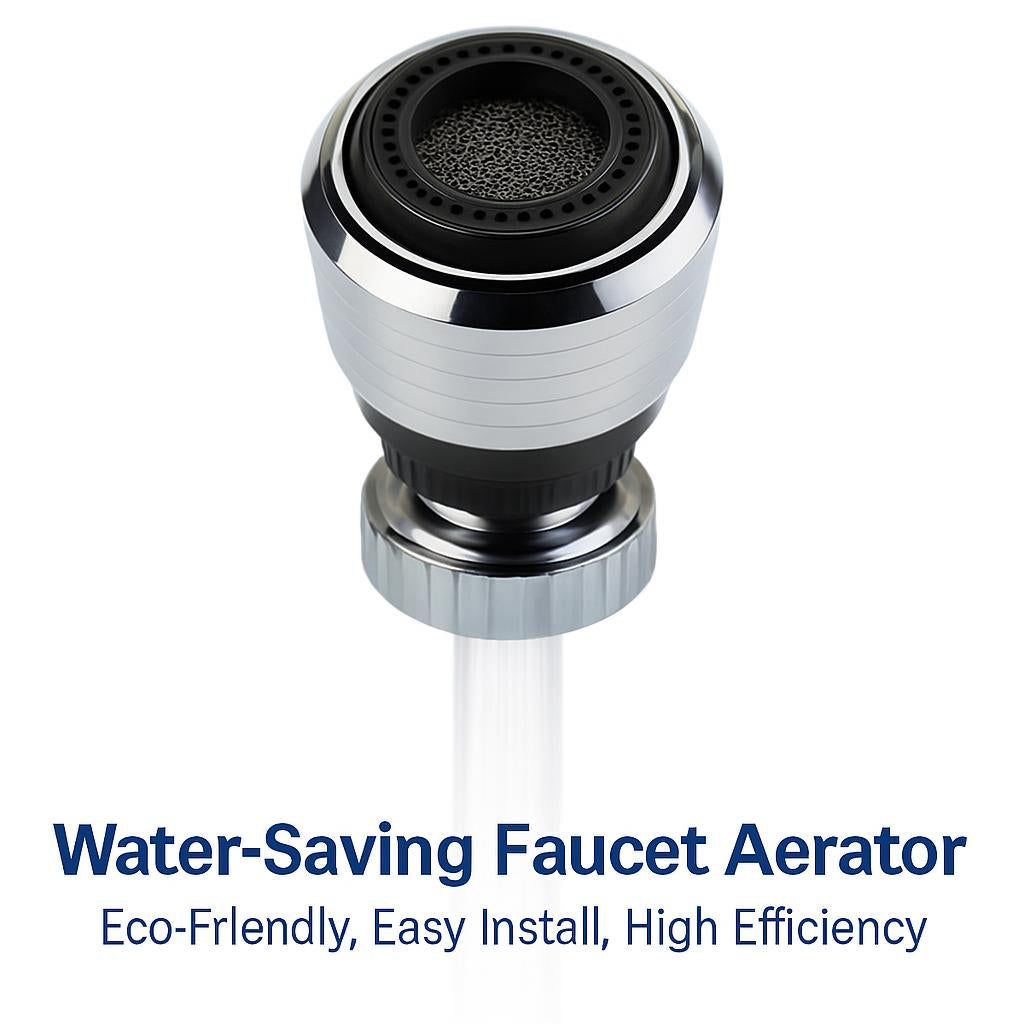 Water-Saving Faucet Aerator - Eco-Friendly, Easy Install, High Efficiency