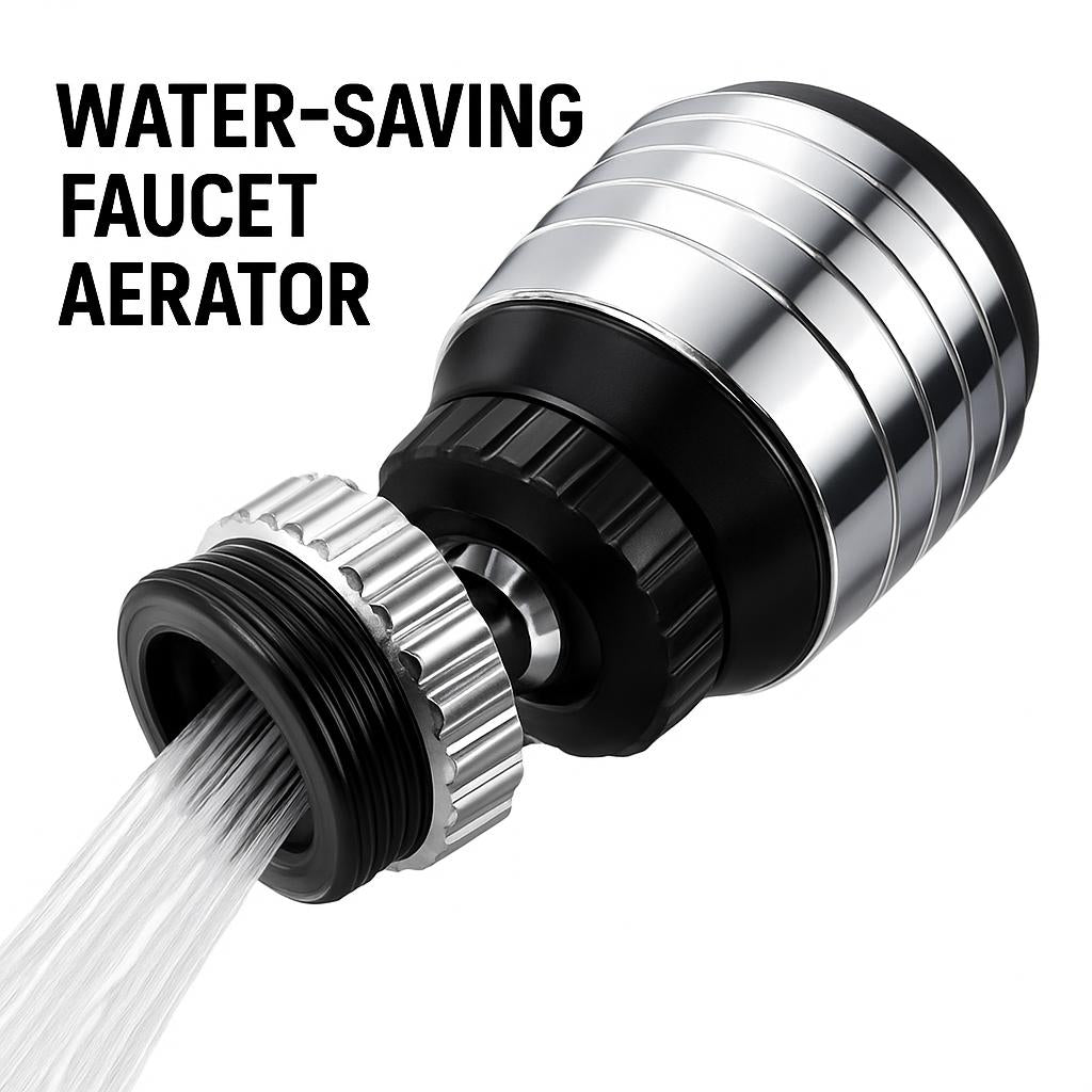 Water-Saving Faucet Aerator - Eco-Friendly, Easy Install, High Efficiency