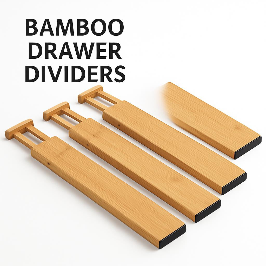 Eco-Friendly Bamboo Telescopic Partition for Home Organization